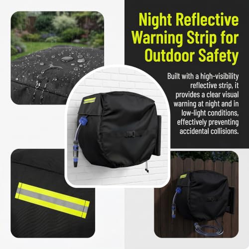 Hose Reel Cover - Weather-Resistant Shield, Wall & Freestanding Reels