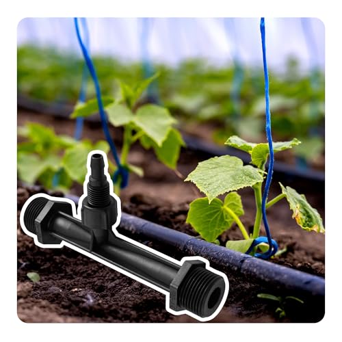 2Pcs 3/4 Inch Venturi Fertilizer Injector, Black Plastic Irrigation Mixer Tube, Agricultural Water System Device for Garden Farm Lawn - size: 3/4 Inch