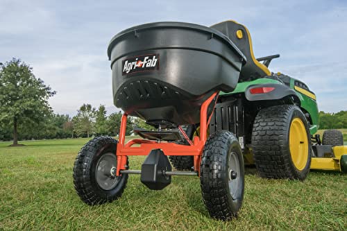 Agri-Fab Poly Lawn Roller & 130lb Tow Broadcast Spreader Bundle, 18" x 36" Black Roller & 10-12ft Spread