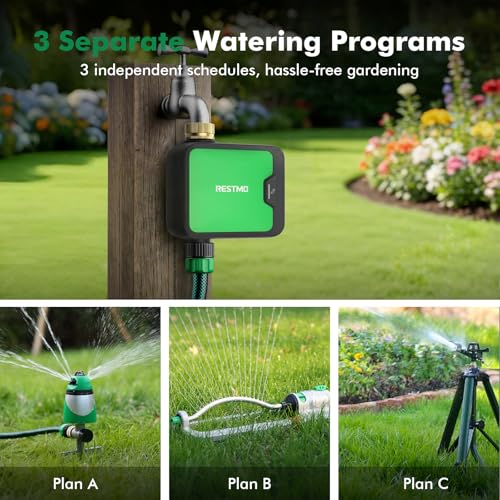 RESTMO Smart WiFi Water Timer, APP Control Sprinkler Timer - size: Smart-1 Zone