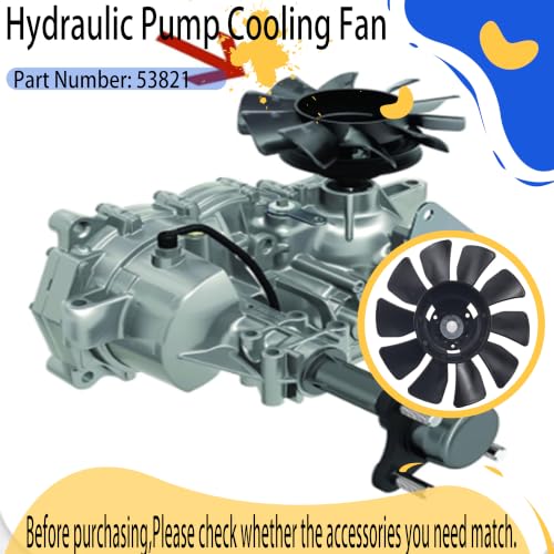 VMQ Replacement 7in 10 Blade Hydraulic Pump Cooling Fan 53821 Fits Hydraulic Gear Lawn Tractor transaxle