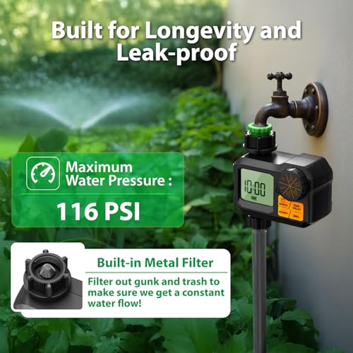Sprinkler Timer: Hose Water Timer Programmable for Outdoor Garden, Watering