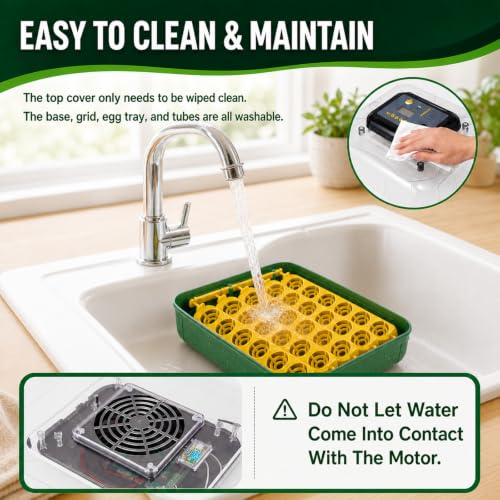 Egg Incubators for Hatching 30 Eggs with Temperature Humidity Control,Green - color: grass green
