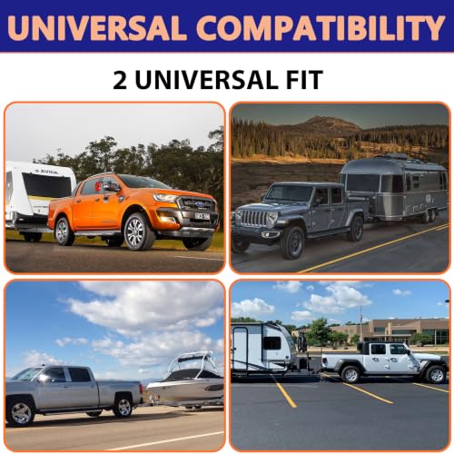 2" Aerospace Aluminum Trailer Hitch with 6 Inch Rise/Drop & 12,500 lbs GTW - color: Silver