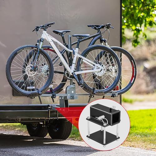 Nilight RV Bumper Hitch Receiver Fits for 4-4.5 inches Beams 2 inch Receiver 200 LBS Capacity Bolt-On Heavy Duty Steel for Camper Bike Racks Cargo Carriers - color: RV Bumper Hitch Receiver