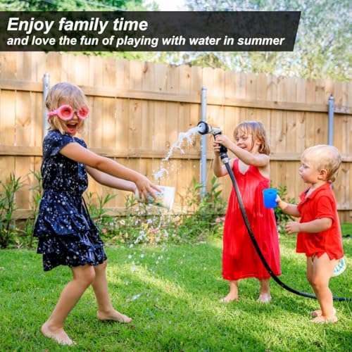 Garden Hose Nozzles,9 Spray Patterns Heavy Duty Metal Hose Sprayer Nozzle - color: Orange