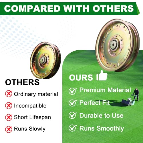Idler Pulley 116-9639 109-8590 109 8590 1169639 1098590 Fits Exmark Lazer Z LZX801CKA606C1 LZX38KC606CA LZX921GKA726C1 Lawn Mower - color: 116-9639 109-8590