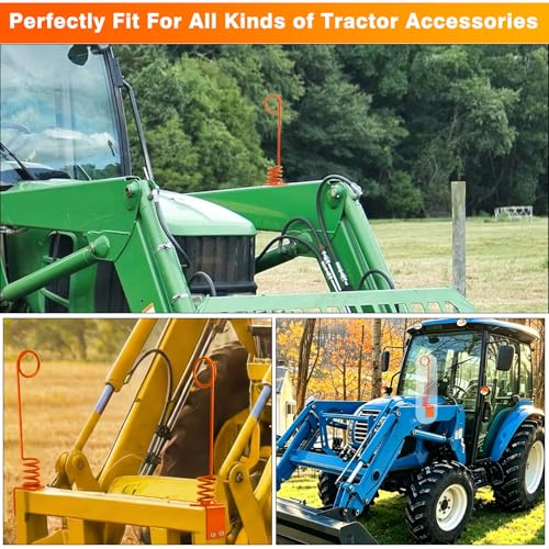 2PCS Hydraulic Hose Holder Tractor, 0.3" Thick Base Hydraulic Hose Saver - color: 2 PCS Orange