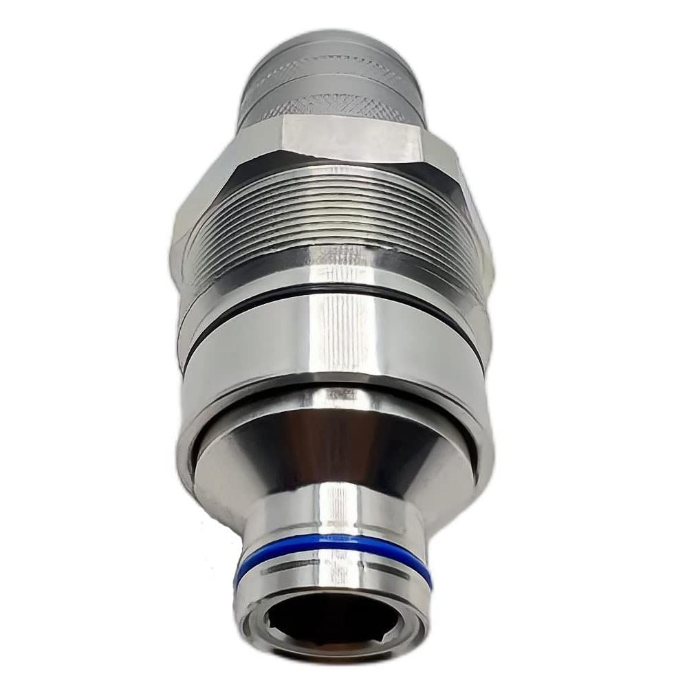 48mm Hydraulic Flat Face Female Quick Coupler Skid Steer Loader for 4BD4FH Cartridge Manifold Block Aftermarket Replacement Bobcat 7246802 | Kubota V1311-77150 - size: 48MM Female 4BD4FH