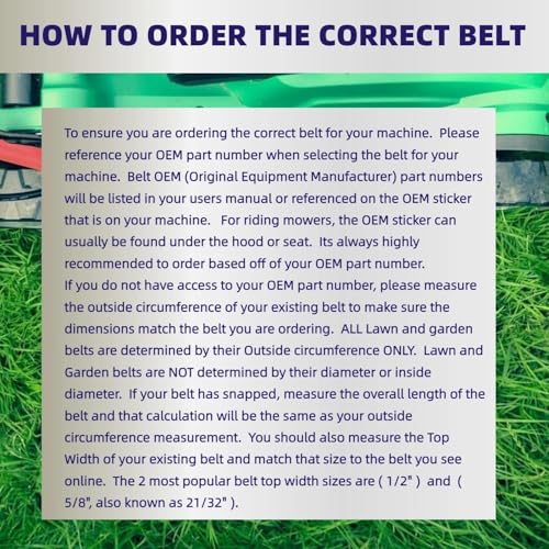 21546607 Deck Belt for Ariens 46 Inch Deck Belt 936056 936057 936063 936066