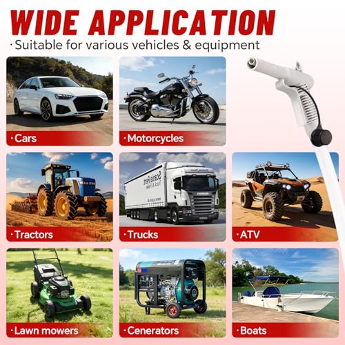 Fuel Transfer Pump Battery Powered with Auto-Stop 3.2GPM Gas Transfer Pump