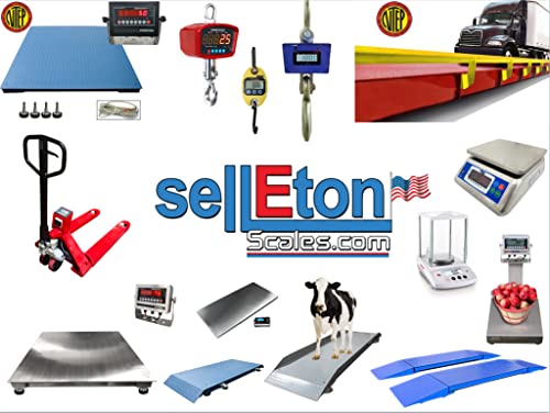 SellEton SL-WB Multi-Purpose Weigh Beam Livestock Scale with LCD Digital Indicator, 36" L 5,000 lb x 1 lb Weighing Scale Capacity, Portable Animal Scale, High Precision Cattle Scale - size: 36"(L) x 4"(W)