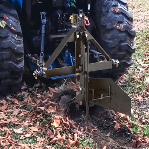Suitable for Heavy-Duty Steel Middle Buster Plow for Category 1 Tractors - 3-Point Quick Hitch Farming Tool