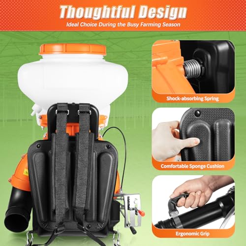 41.5cc Backpack Mosquito Sprayer,3.7Gal 2-Stroke Gas Outdoor Fogger