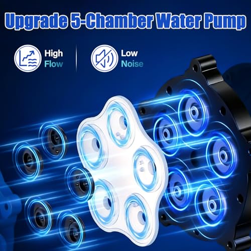 110V AC 7.0GPM 70PSI Fresh Water Pump,Five Chamber Self-Priming Diaphragm Water Pump with Pressure Switch and Strainer,Ideal for RV Marine Yacht Sprayer Irrigating & Industrial Settings - size: 110V-7GPM-70PSI