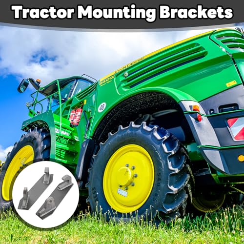 Blulu 1 Pair Compatible with John Deere Loaders Weldable Paintable Steel