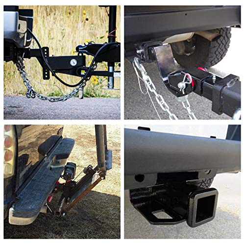 Nilight - JK-61A 2" inch Rear Bumper Tow Trailer Hitch Receiver Kit, Compatible for 2007-2018 Jeep Wrangler JK 4 Door & 2 Unlimited, w/4-Pin Wiring Harness (Exclude JL Models) - color: JK 2007-2018 Tow Hitch Receiver