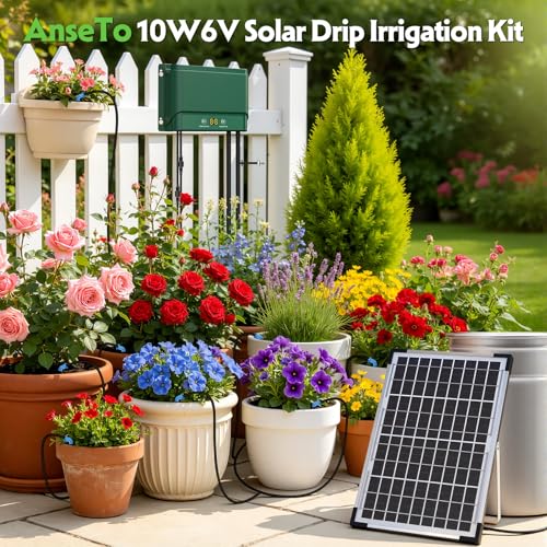 10W Solar Automatic Plants Watering System for Summer Garden Drip