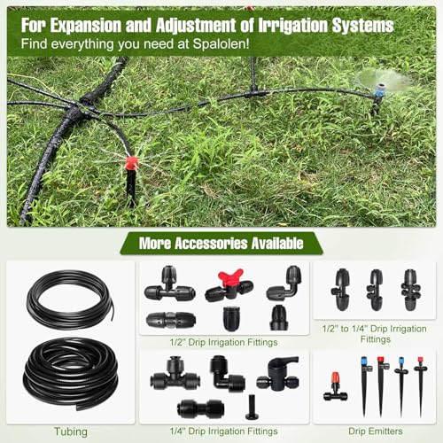 5 Pack 1/2 Inch Drip Irrigation Fittings Shut Off Valve for 1/2 Inch Drip Irrigation Tubing (1/2" ID x 0.60"-0.65" OD), Anti-Leak 1/2'' Drip Line Barbed Ball Valve Coupling Valve for Most 1/2" Tubing - size: 5 Pack 1/2" Shut Off Valve