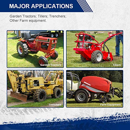 MaxAuto 24x12.00-12 Super Lug Ag Farm Tractors Rear Tires- 6 Ply Tubeless 24x12-12 Ridding Lawn Mower Tires, 24x12x12, 24-12-12, Set of 2 - size: 24X12.00-12