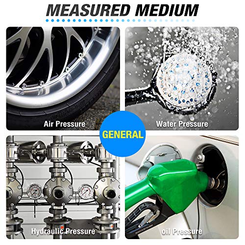 MEANLIN MEASURE 3/4 inch brass Water pressure regulating valve, pressure regulating valve, pressure reducing valve, DN20, with 0-250PSI pressure gauge Yellow - style: 3/4 inch