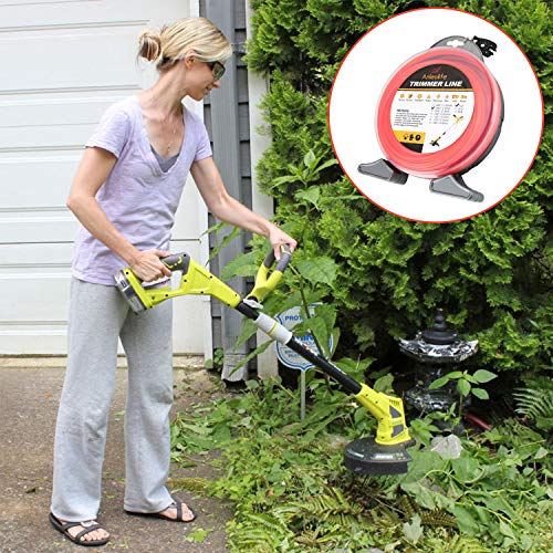 Anleolife .080" Commercial Square Trimmer String, Yard Weeds, 557 ft 1 lb - color: Commercial, size: 1lb .080"