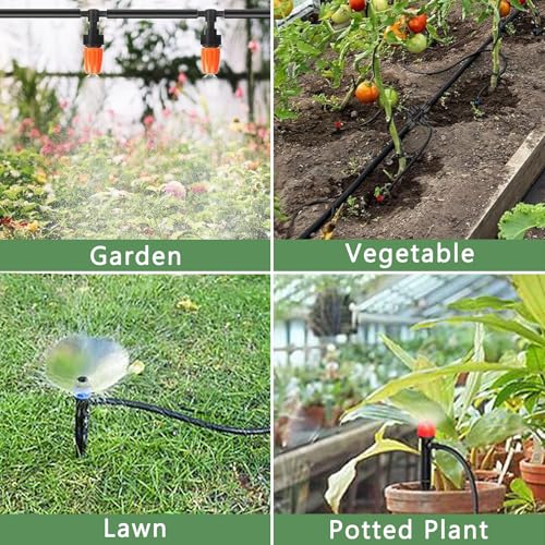 200FT+40FT Drip Irrigation System, Garden Watering System - style: Style 1