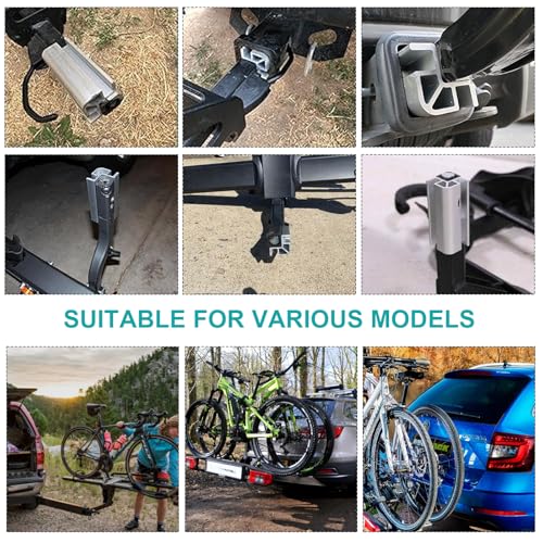 Bike Hitch Rack Receiver Adapter for Kuat D101 1.25" to 2" Adapter Compatible with Kuat Sherpa 2.0/ NV 2.0/ NV Base 2.0/ Sherpa/ Alpha and Beta Rracks, Aluminum Hitch Reducer Converts,Included 2 bolts