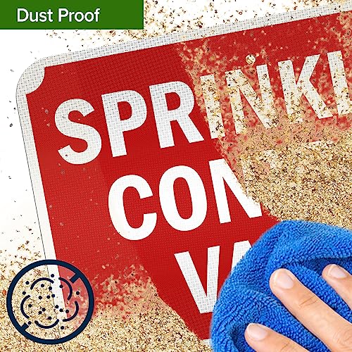 Sprinkler Control Valve Sign, 12x18 Inches, 3M EGP Reflective, Rust Free - size: 12x18 - Aluminum Reflective