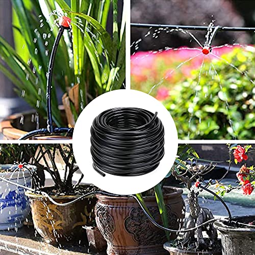 Hourleey 50 Feet Blank Distribution Tubing Irrigation Drip Hose, 1/4 Inch Drip Line - size: 50 FT