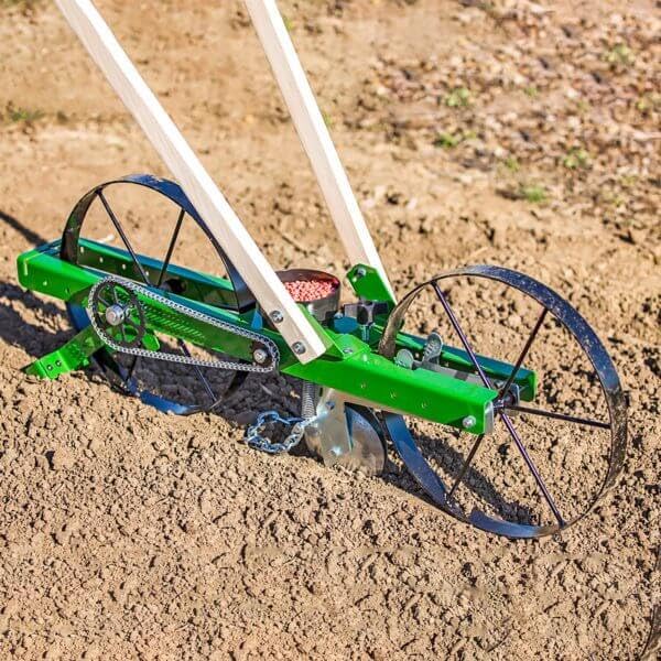 Hoss Garden Seeder | The Most Versatile Walk-Behind Garden Planter Green