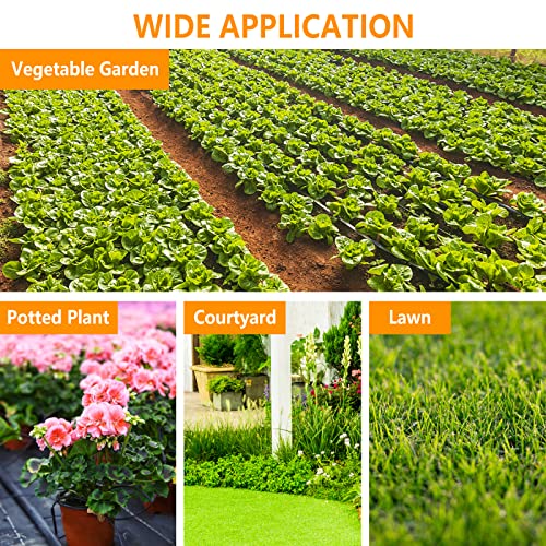 Drip Irrigation Fittings Kit for 1/4 Inch Tubing, 260 Pcs 1/4" Drip Line Barbed Connectors - 85 Couplings, 55 Tees, 10 Nozzles, 10 Nozzle Tees, 25 Single barbs, 25 Elbows, 25 Plugs, 25 Crosses - size: 4/7mm Drip Fittings Set-260P