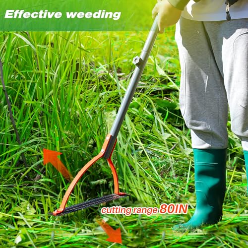 Walensee 41in Double-Edged Scythe, Weed Cutter for Cutting Weeds & Grass - size: 41"