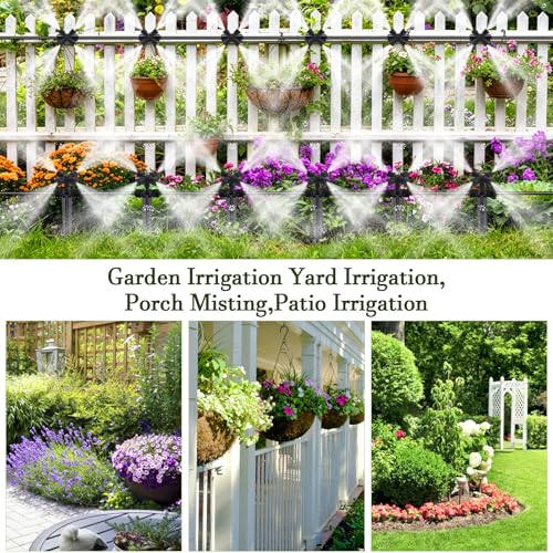 50FT Drip Irrigation System Kit, Garden Watering System
