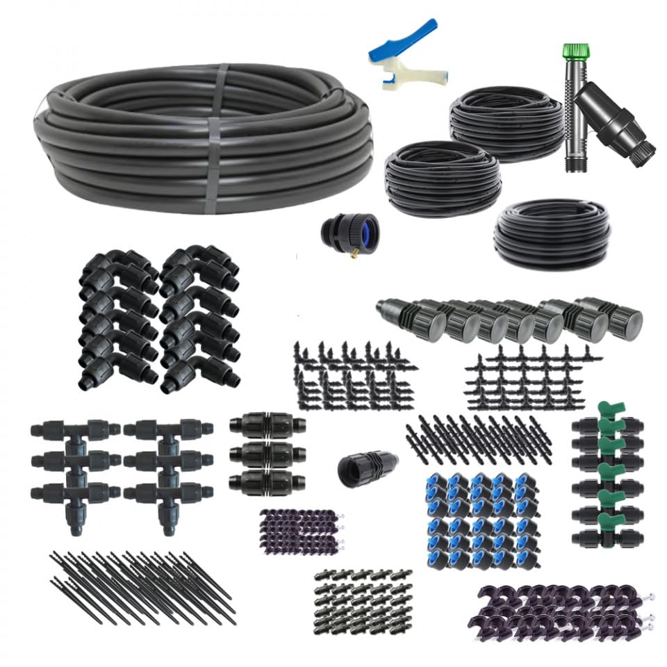 Drip Depot Drip Irrigation Kit for Raised Bed Gardening - Kit Size : Deluxe - size: Kit Size Deluxe