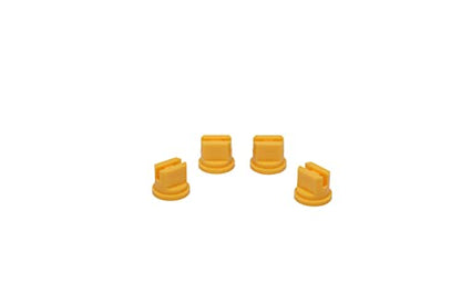 Valley Industries 110° Flat Fan Broadcast Spray Nozzle - 2.0 Orifice Size, 15 to 60 PSI, Yellow, 4 Pack