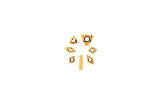 14 Pcs Turning Inserts for 1/2'' 12mm Turning Grooving Threading Boring Carbide Inserts Carbide Turning Tool - style: Inserts replacement 1/2'' 12mm