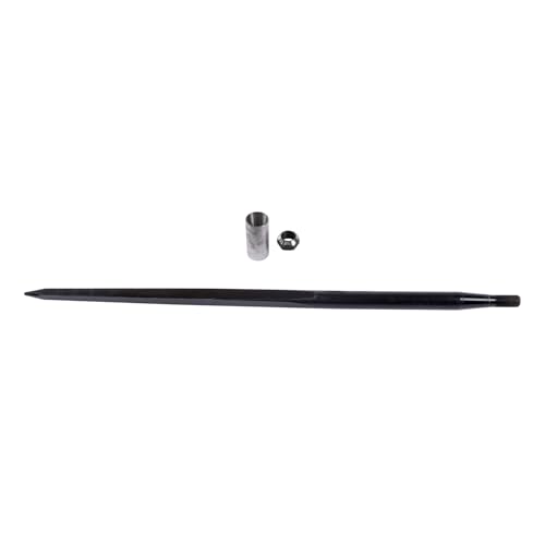 munirater 1PCS 49In Black Hay Bale Piercing Fork 4500lbs