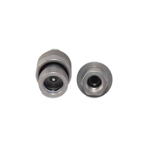 1/4" High-Pressure Hydraulic Quick Connect Coupler Set - 10,000 PSI - 1/4" NPT Thread - size: 1/4" Body