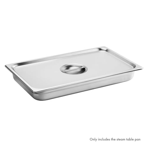New Star Foodservice Full Size Stainless Steel Steam Table Pan, 20.8 x 12.8 x 2.5 Inches, 18/8 Stainless Steel, 24 Gauge, NSF Certified (Set of 6) - size: Full, style: 2.5" Deep