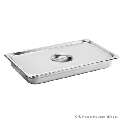 New Star Foodservice Full Size Stainless Steel Steam Table Pan, 20.8 x 12.8 x 2.5 Inches, 18/8 Stainless Steel, 24 Gauge, NSF Certified (Set of 6) - size: Full, style: 2.5" Deep