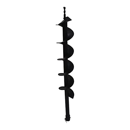 findmall Earth Auger Drill Bits 4" 6" 8" 10" 12" for Gaseous Fluid Powered Post Fence Hole Digger - size: 4inch