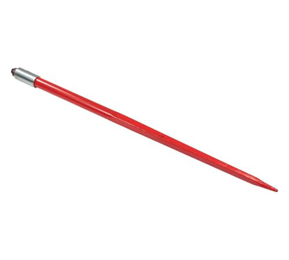 Mytee Products 49” 3 Point Bale Spear for Category 1 Tractor 3000lbs WLL w/ 1Pc Red Hay Spear and 2Pcs Stabilizers Spear with 2" Receiver with Trailer Ball Hitch Gooseneck Drawbar - size: 49 Inch