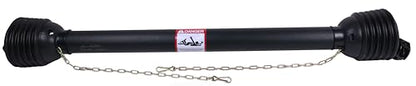 PTO Drive Line, Post Hole Digger (1-3/8" x 6 Spline Quick Disconnect Tractor End) 48" -68", 4 Series