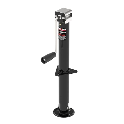 5000 lbs 15" Lift Side Wind A Frame Trailer Jack, RV Tongue Jack | with Adjustable Drop Leg