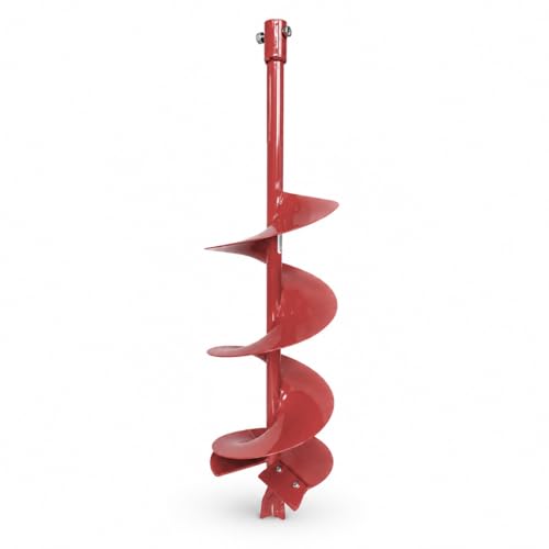 THUNDERBAY 10 Inch Diameter 36 Inch Long Earth Auger Bit with Fishtail Point for Decks, mailboxes, Fences, Tree Planting - color: w/o Patent Shock Spring, size: 10-Inch Diameter