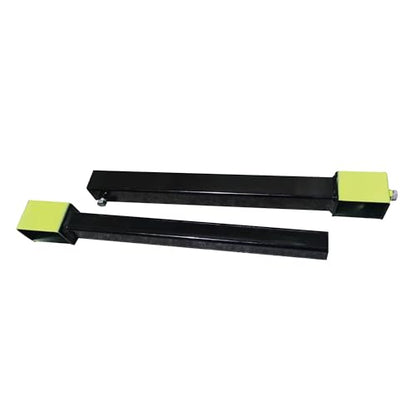Field Tuff Fork Stabilizer Heavy Duty Adjustable 19.5 to 36 Inch Clamp-On 3 x 2 Pallet Fork Lift Attachment Accessory, 1600 Pound, Black