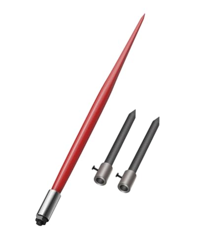 GAOMON 4500 Lbs Heavy Duty Hay Spear Attachment–49" Square Bale Spike,Red - size: 49" / Without Sleeve