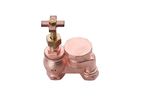 Poolzilla (1 Pack) ¾’’ Inch Brass Anti-Siphon Control Valve - Compatible with Orbit and Other Major Brands- Easy-To-Rotate Control Handle and Full Flow-Control