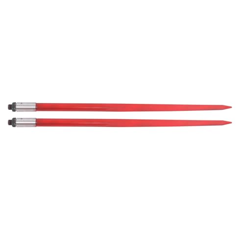 waltyotur 49" Hay Bale Spear 4500lb Quick Attach for Skid Steer Tractor